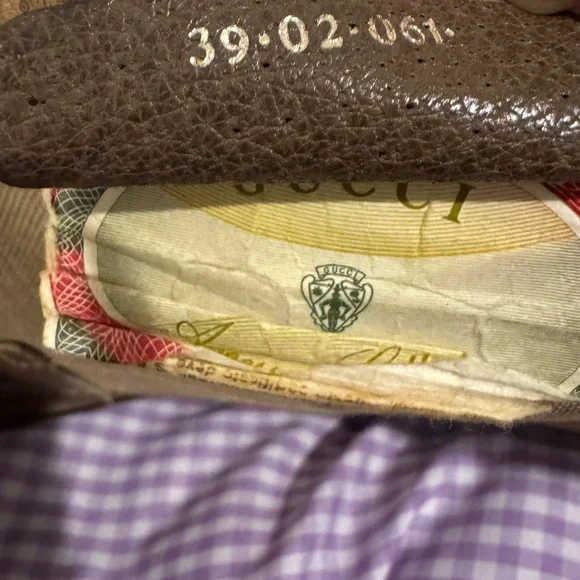 Gucci Beige GG Canvas Tote with Brown Leather Trim - Picture 7 of 8